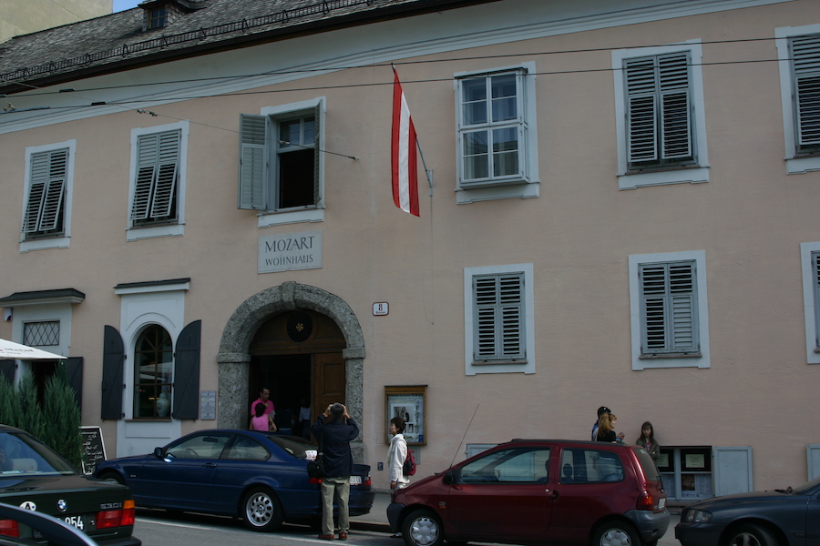Wohnhaus der Familie Mozart in Salzburg ab 1773