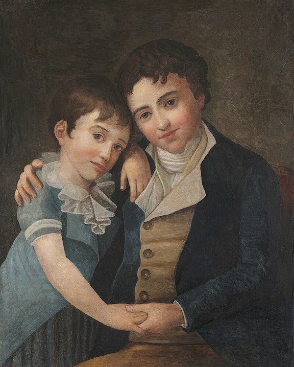 Carl Thomas (r) und Franz Xaver Wolfgang (l) Mozart