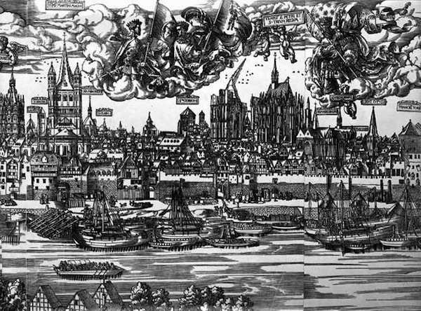 Die Baustelle des Kölner Doms im 16. Jht.