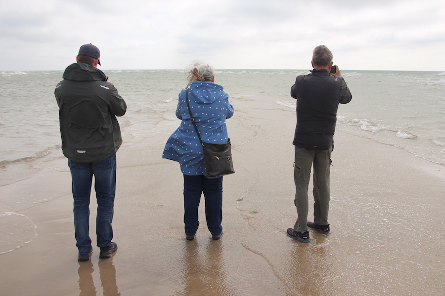 Der eigentliche Zusammenfluß von Nordsee (Skagerrak, links) und Ostsee (Kattegat, rechts)