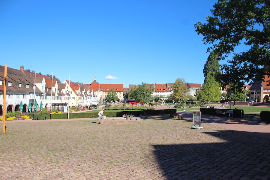 Die nordwestliche Ecke des Freudenstädter Marktplatzes