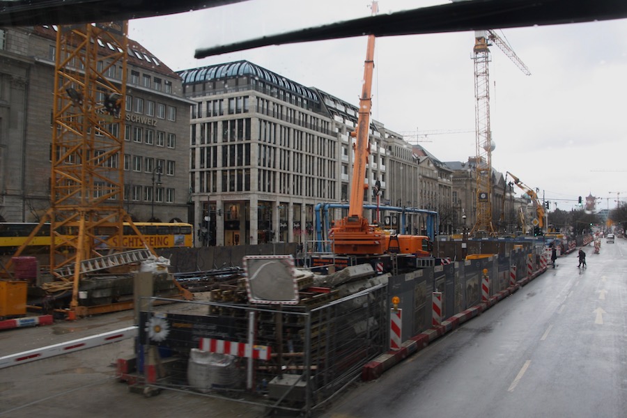 Die Baustelle im März 2016