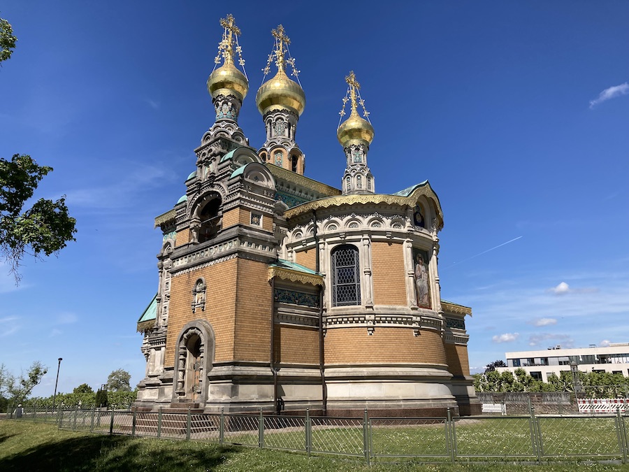 Die russiche Kapelle auf der Mathildenhöhe in Darmstadt