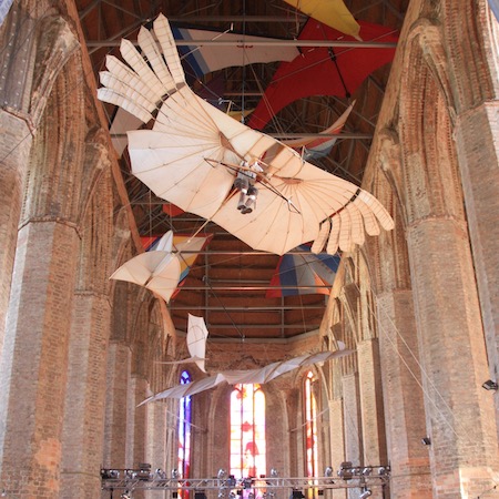 Aufgehängte Flugmaschine Otto Lilienthals