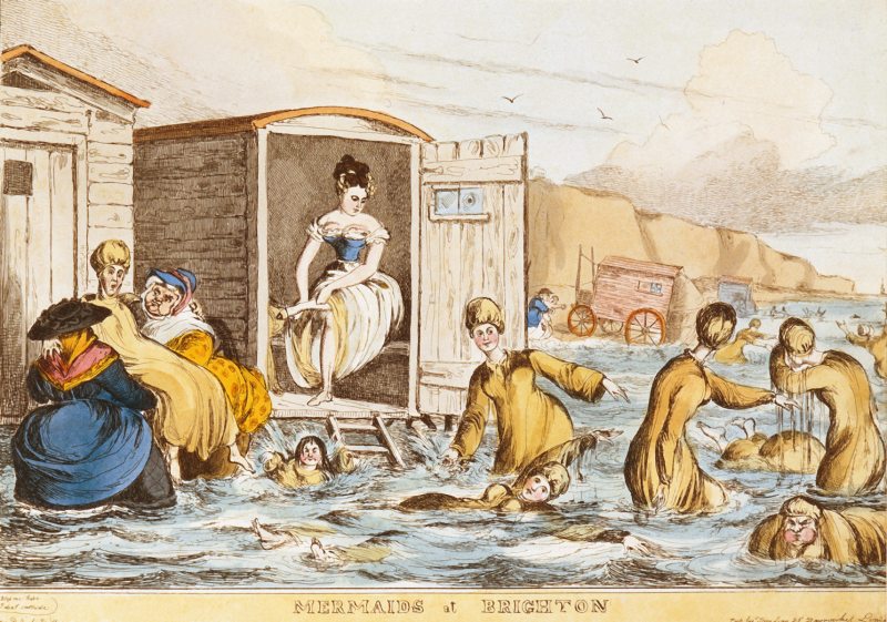 Badekarren um 1830