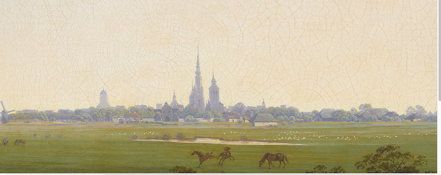 Caspar David Friedrich: Wiesen bei Greifswald