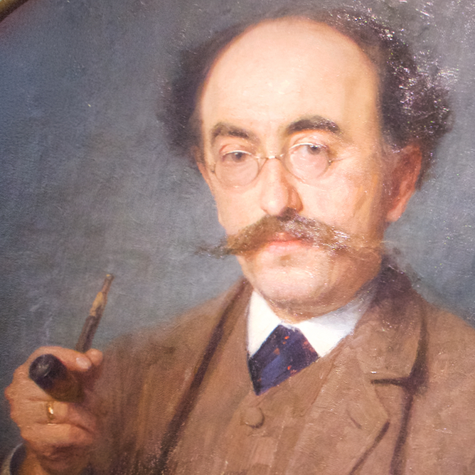 Portrait Franz Bunkes von seinem Schüler Richard Starcke um 1895 (Kunstmuseum Schwaan)