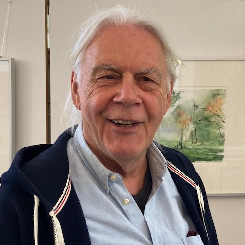 Horst Herkner in seiner Ladengalerie