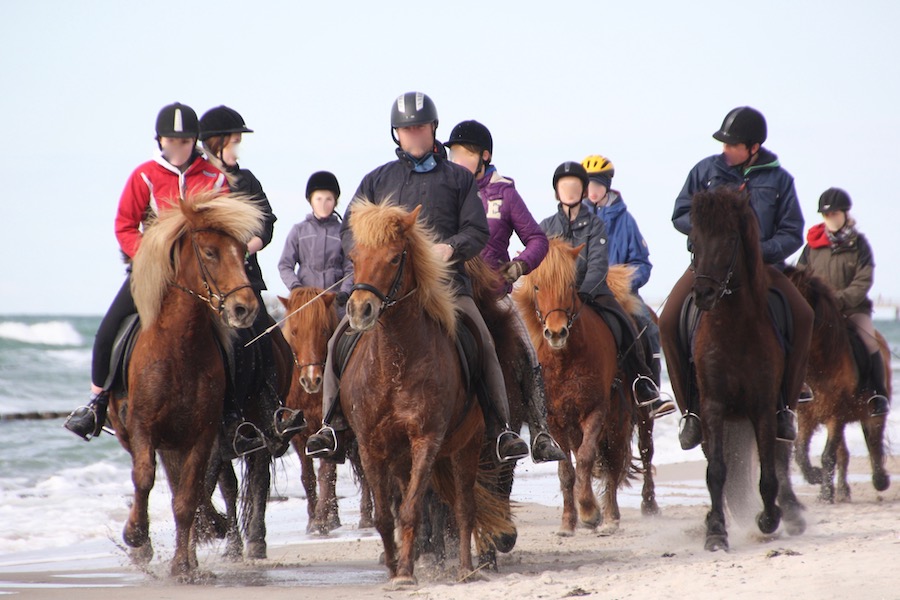 Osterreiten am Strand