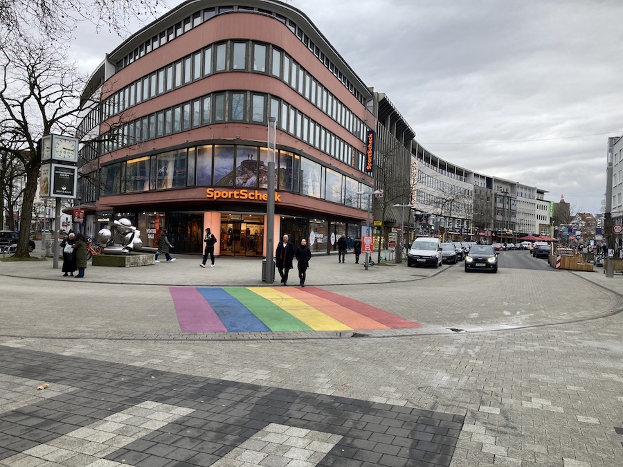 Am Platz der Weltausstellung ist man bereits in der Innenstadt