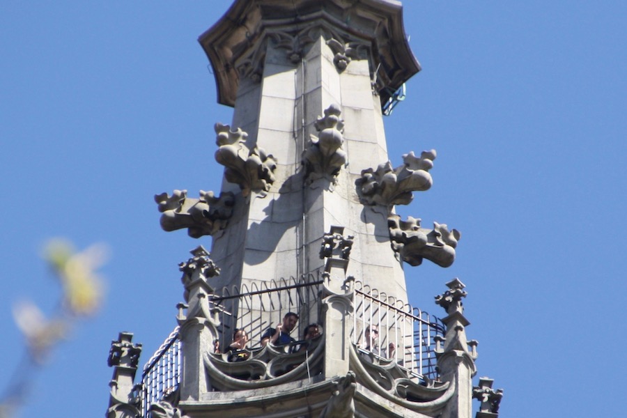 Ausblickende vom Ulmer Münster