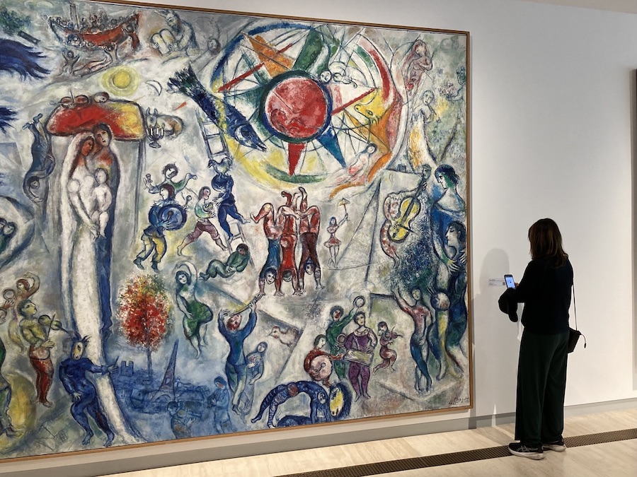 Einer der Säle, in dem Chagalls „La vie“ hängt
