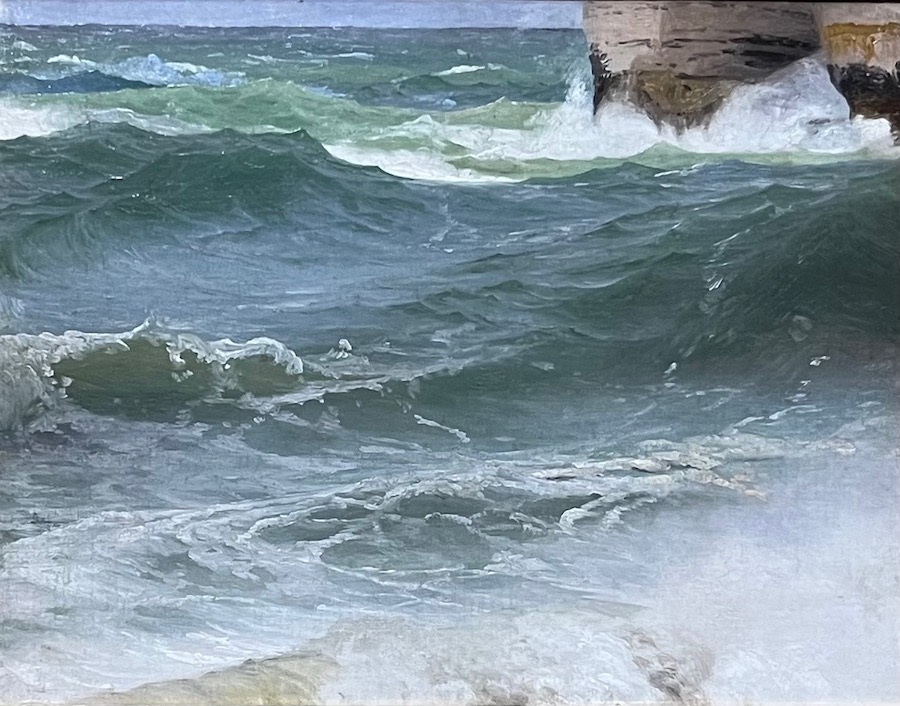 Johann Wilhelm Schirmer: Meeresstudie bei Ètretat