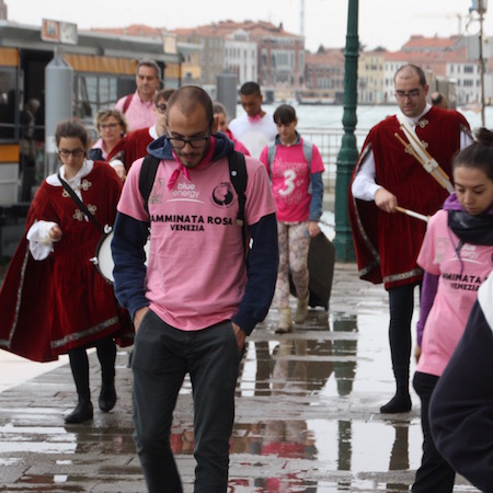 Demonstration gegen Großschiffe in Venedig