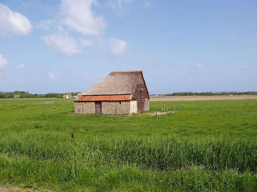 Typischer Stall auf Texel